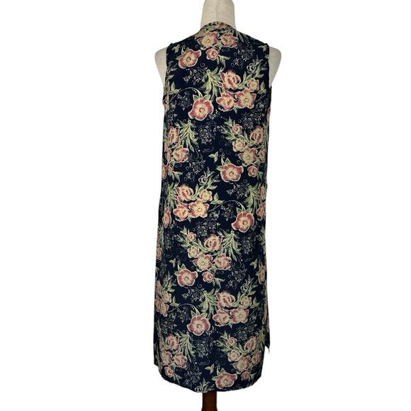 LulaRoe Kimono Women Small Sleeveless Open Long Boho Floral Lightweight Cottage - Picture 3 of 11